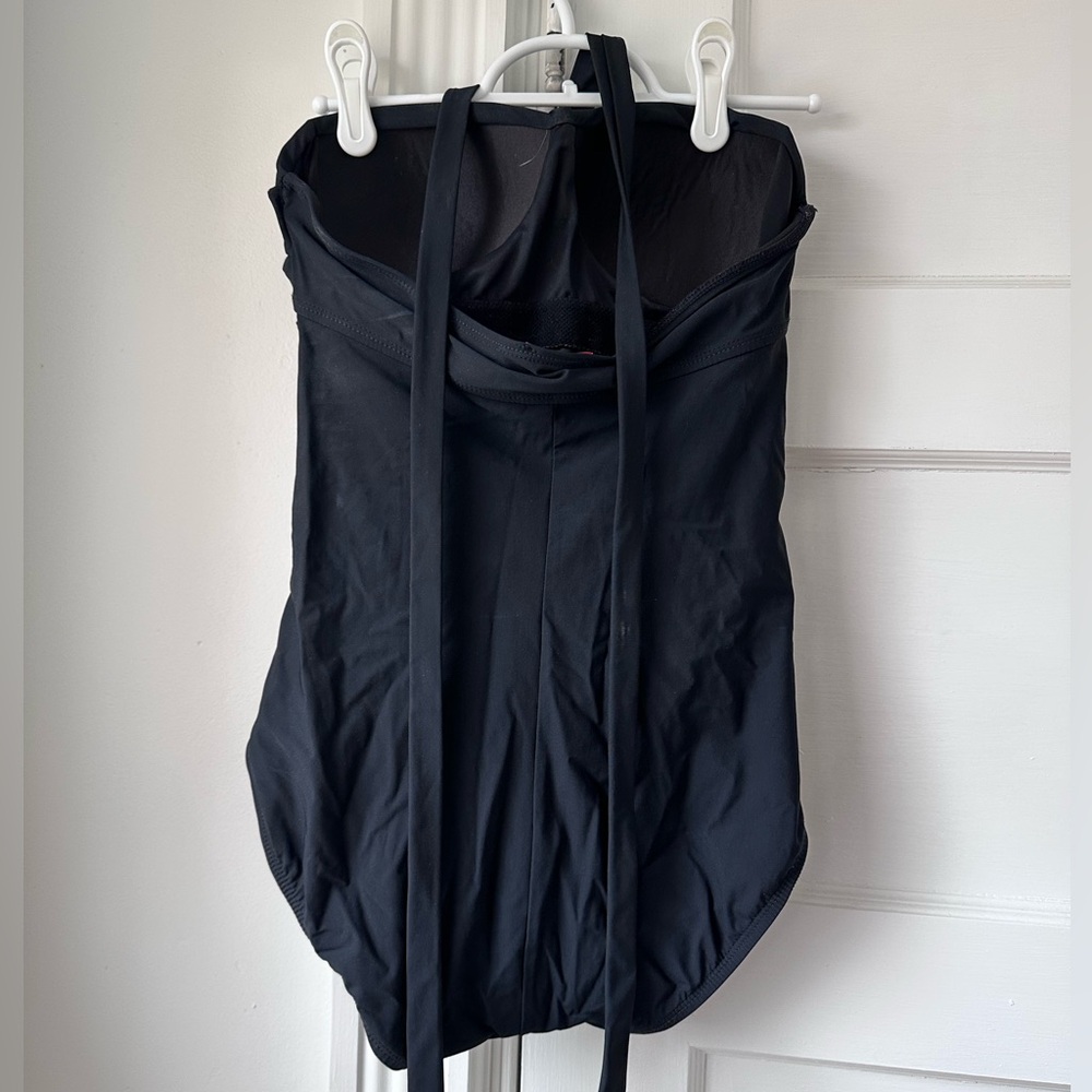 Spanx Swim - Halter One Piece Swimsuit with adjustable ruching, size 8 - Picture 2 of 4